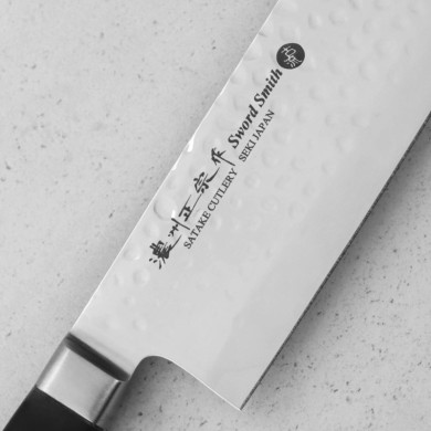 807-920W - Satake Noushu Nakiri, ostří 16cm - detail na čepel